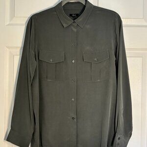 Rails Washed Silk Button-Down Shirt